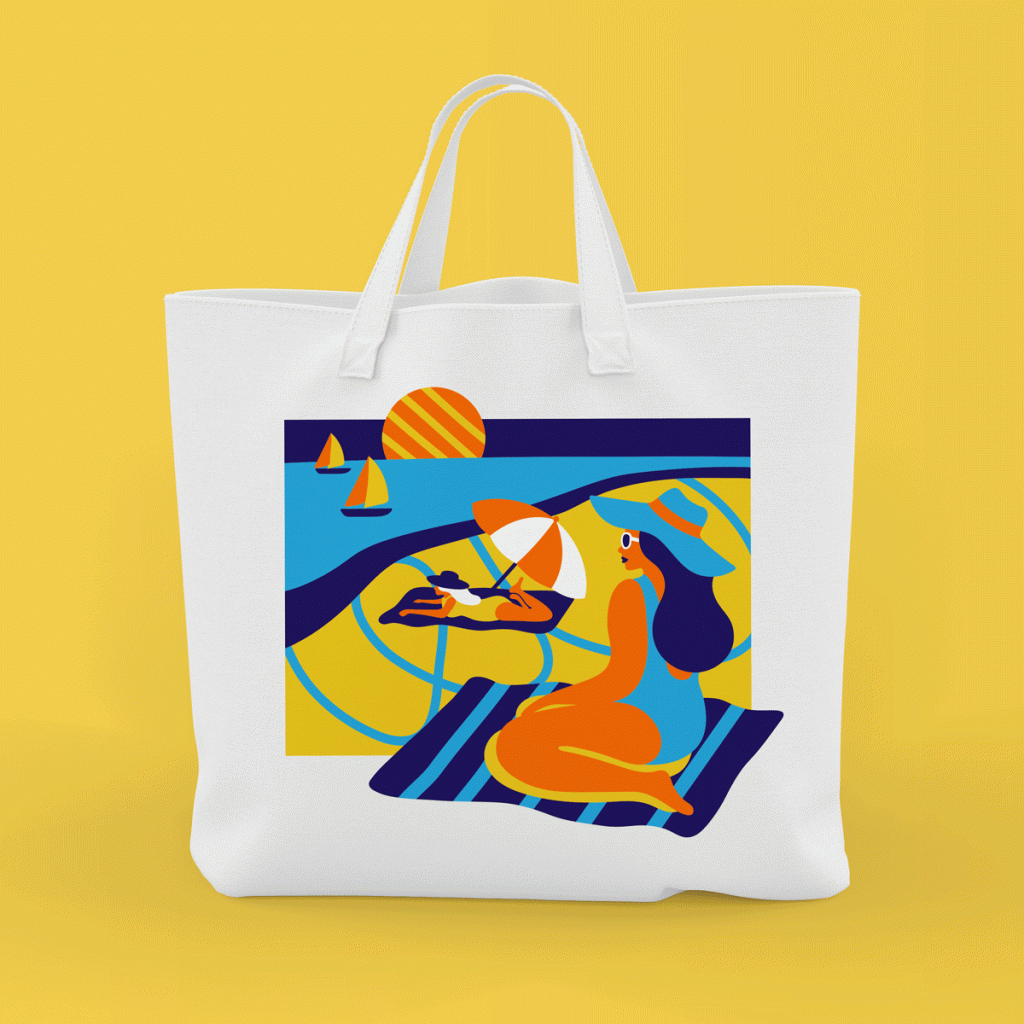 australian illustrator from sydney, Nico Nicoson tote bag