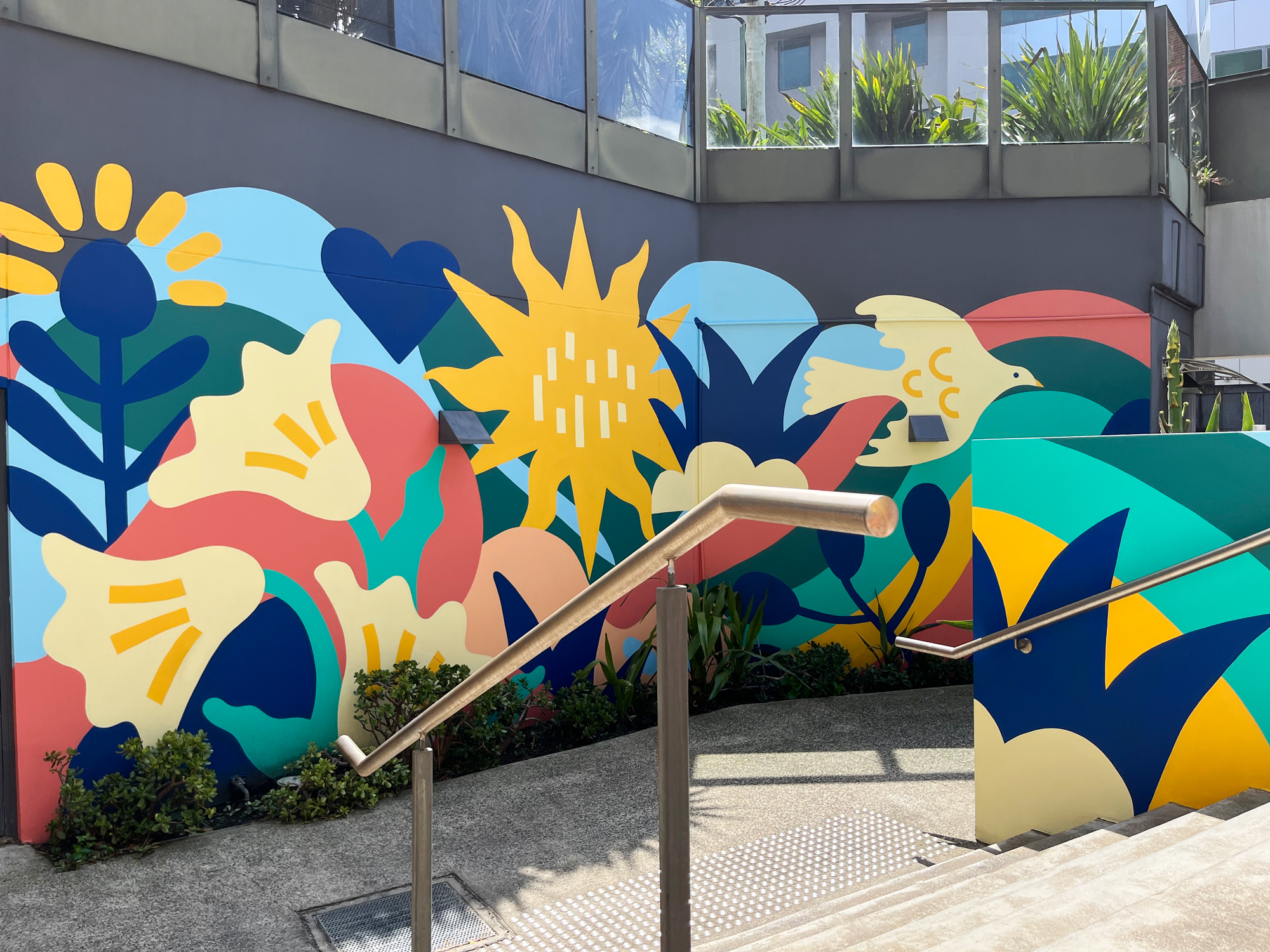 Mural painted at St Vincents Hospital in Sydney