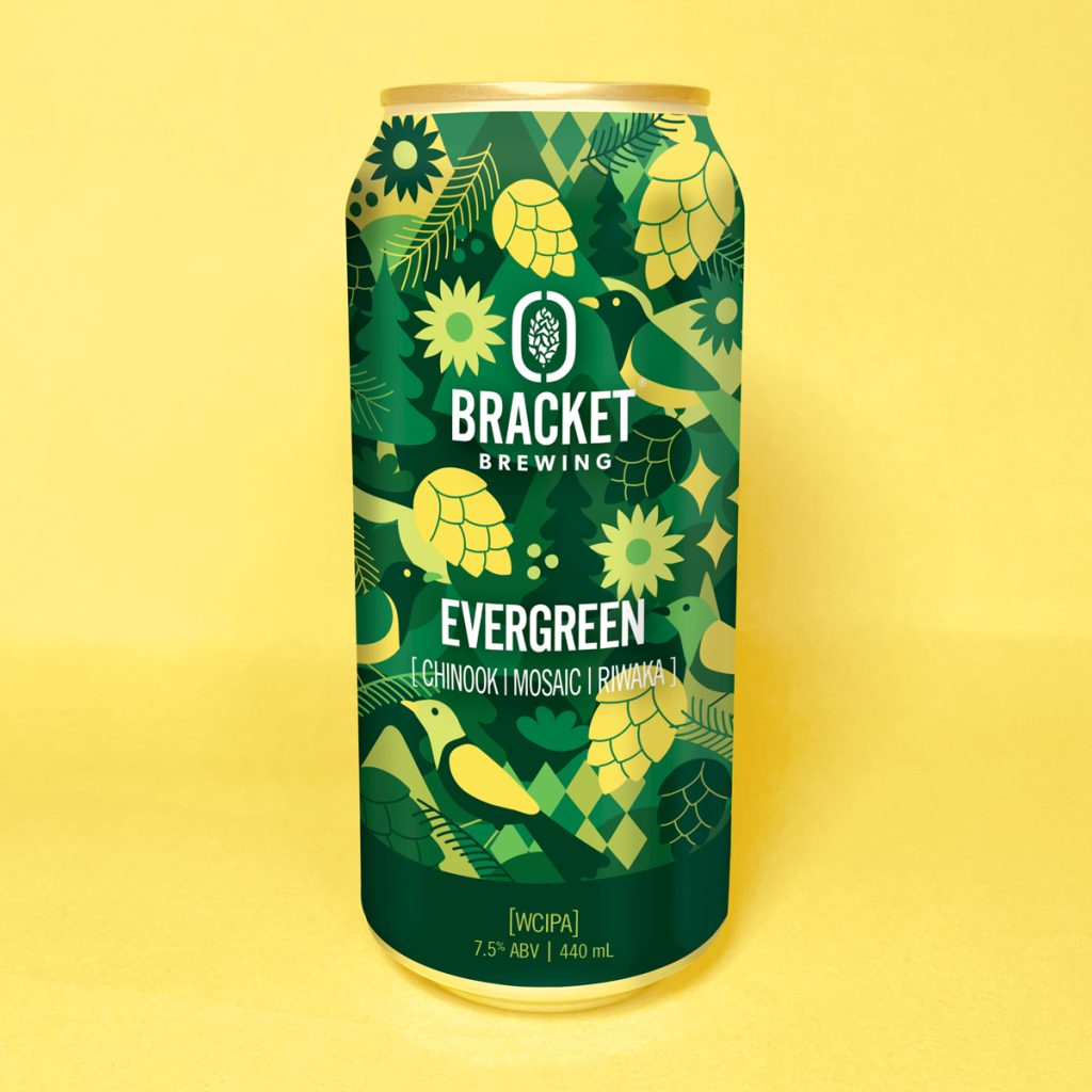 beer can design illustration for craft brewer